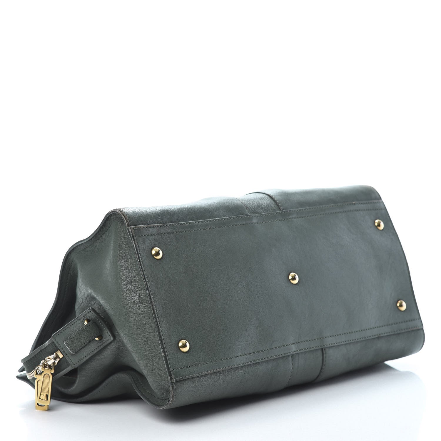 Saint Laurent Calfskin Medium Classic Y Cabas Thyme 4 of 20