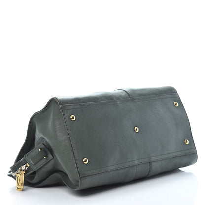 Saint Laurent Calfskin Medium Classic Y Cabas Thyme 4 of 20