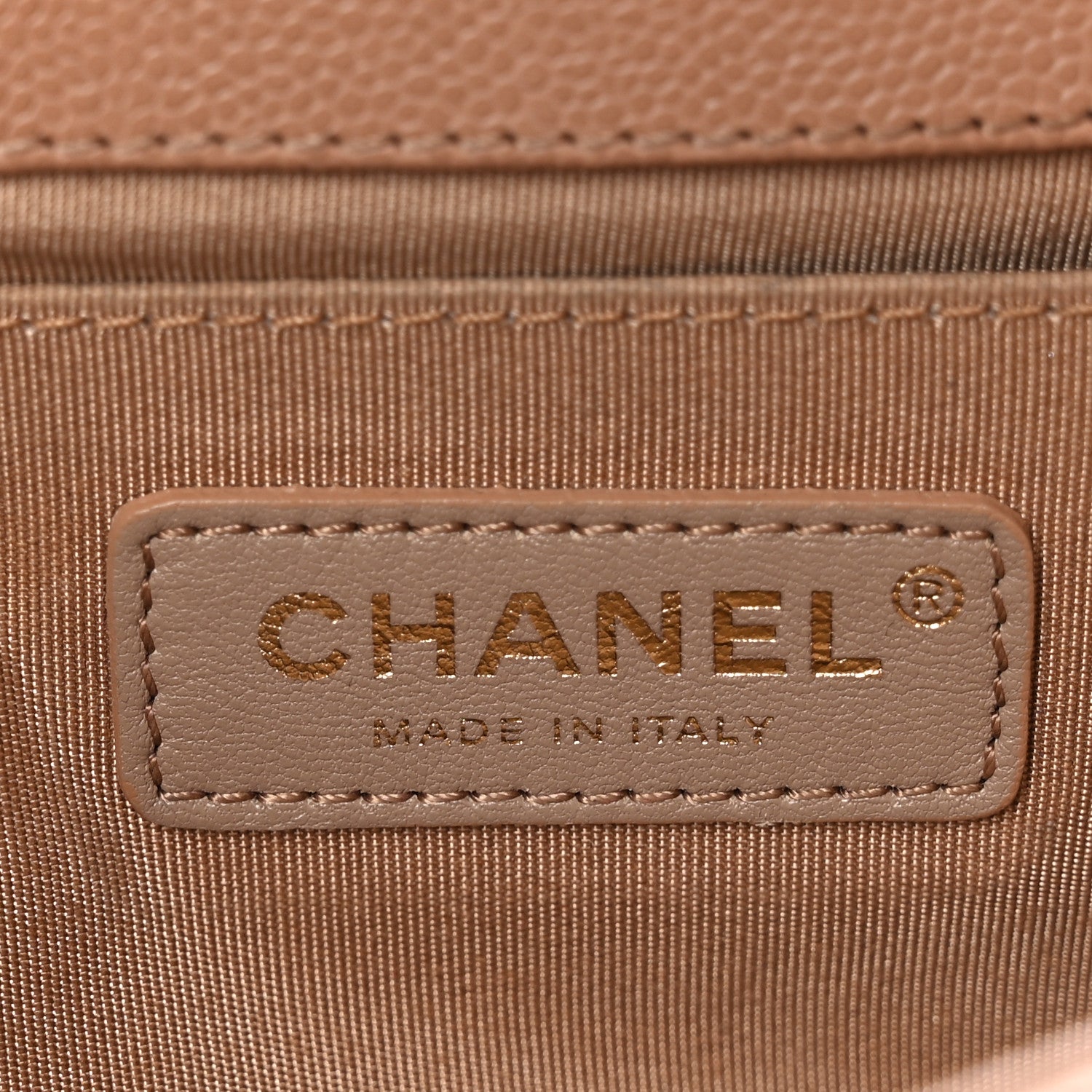 Chanel Caviar Chevron Quilted Medium Boy Flap Brown 6 of 11