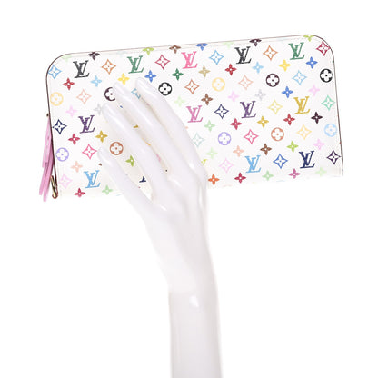 Louis Vuitton Monogram Multicolor Insolite Wallet White Litchi 2 of 8