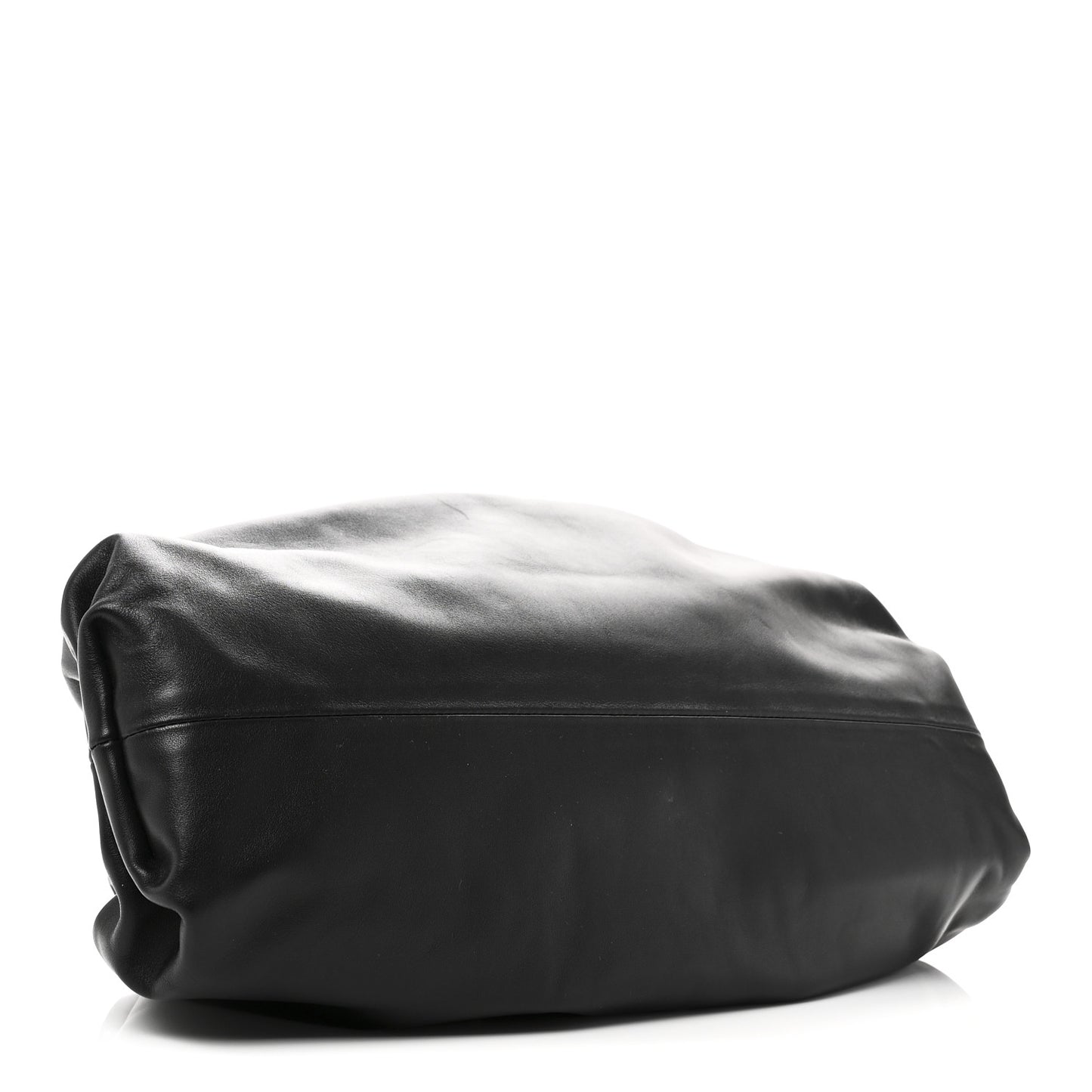 Smooth Butter Calf The Pouch Oversized Clutch Black