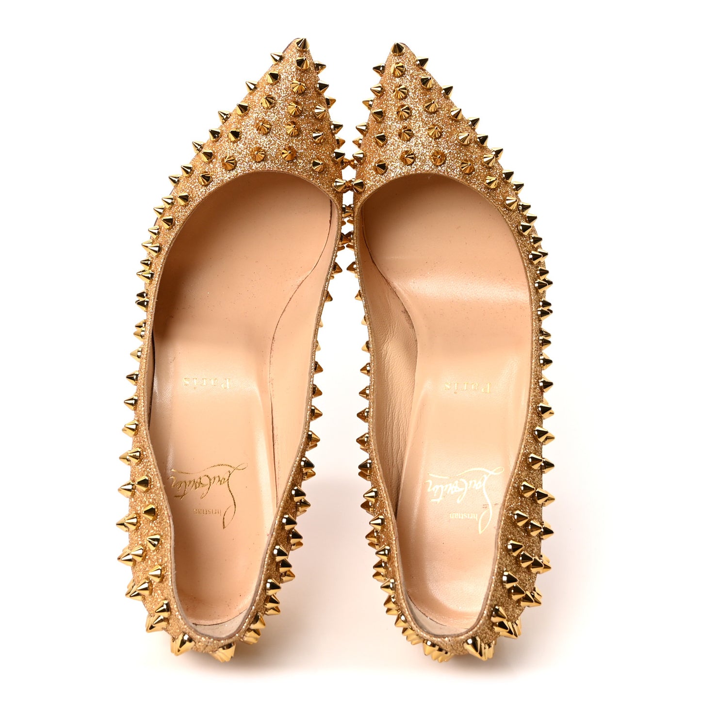 Glitter Mini Specchio Follies Spikes 100 Pumps 39.5 Gold