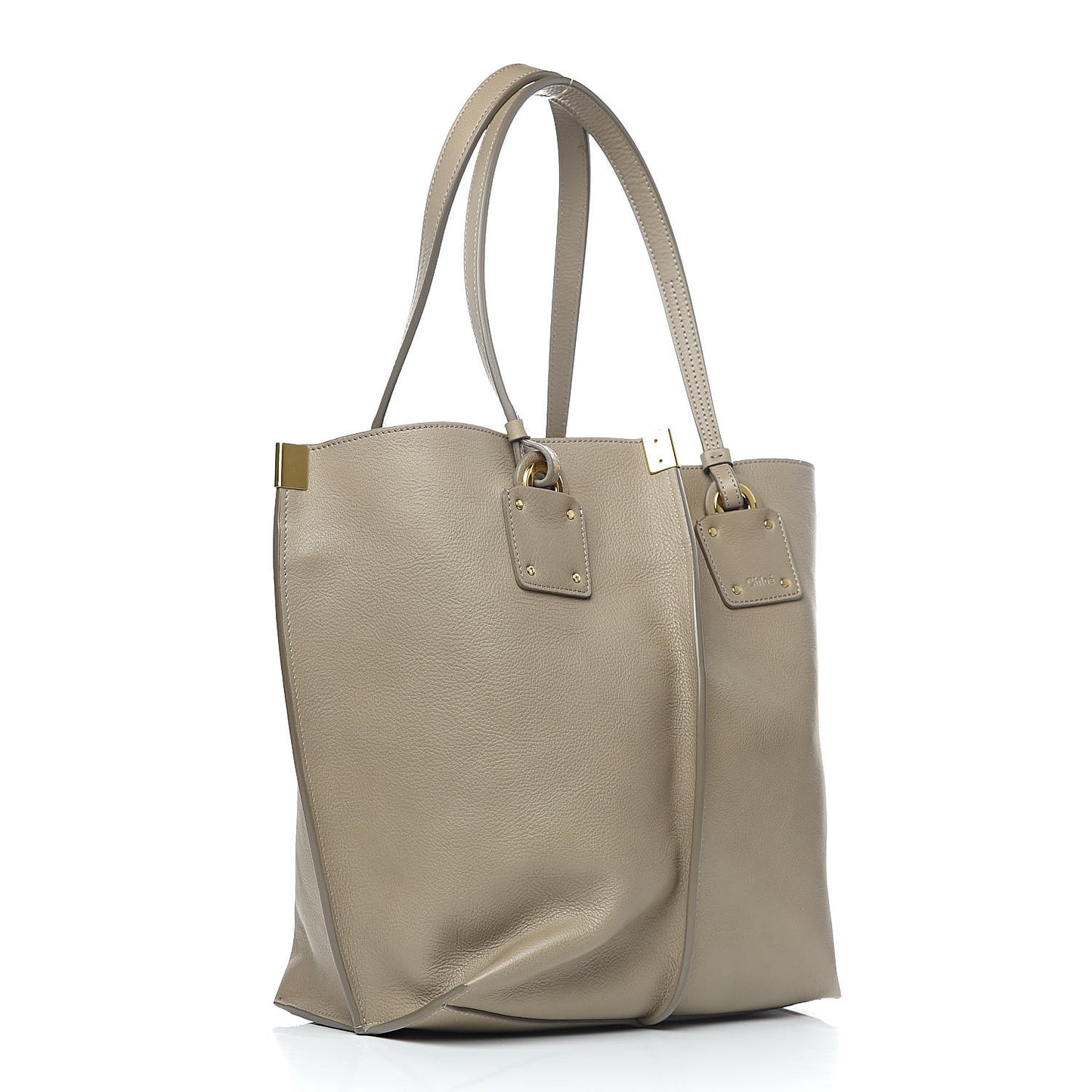 Smooth Calfskin Medium Vick Tote Motty Grey