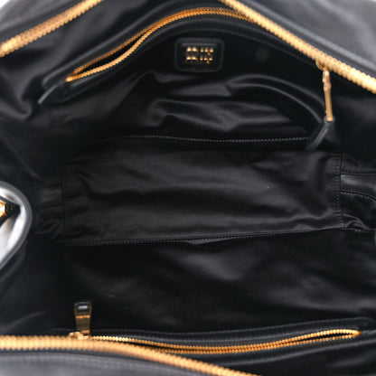 Miu Miu Soft Calf Softy Beau Top Handle Bag Black 5 of 9