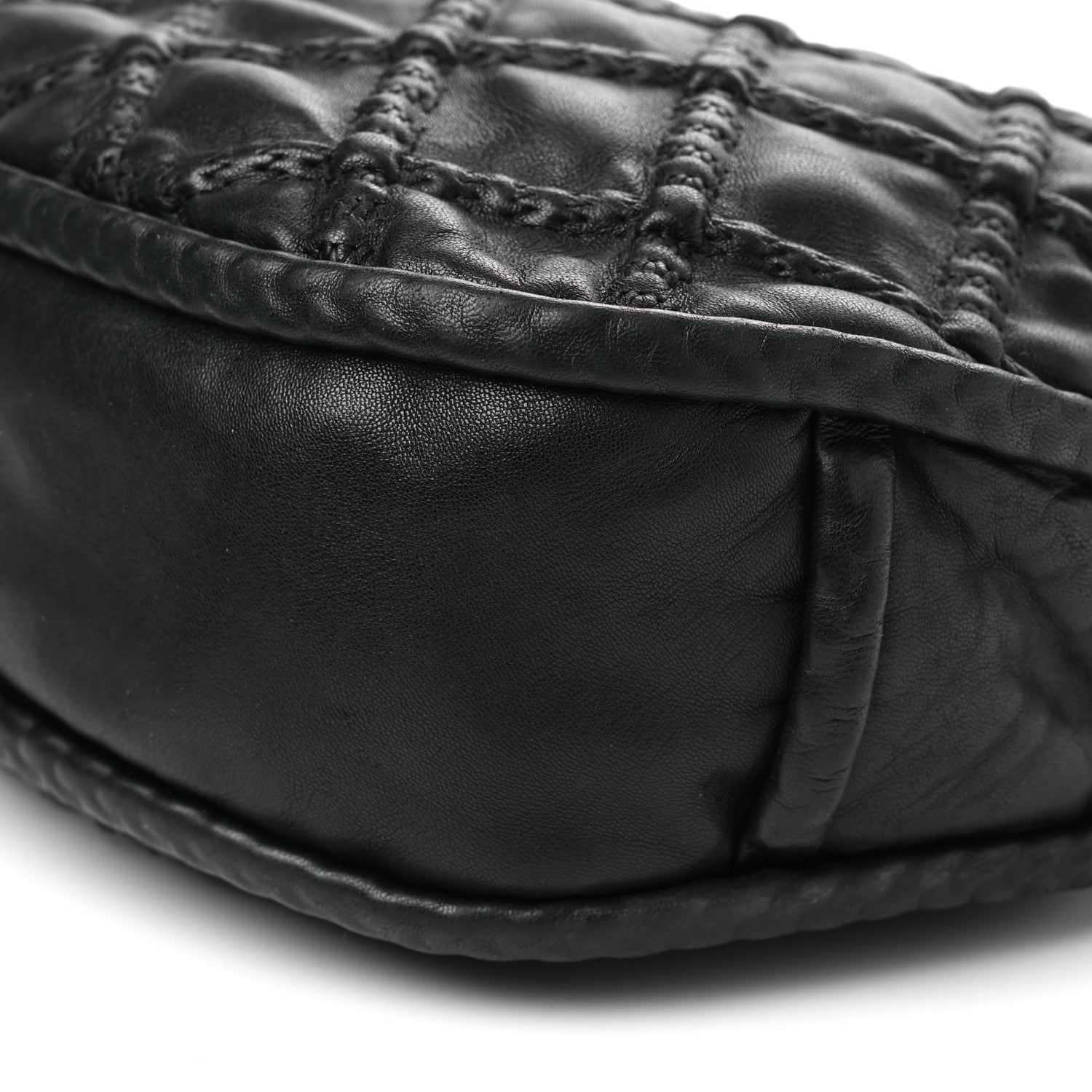 Chanel Lambskin Quilted Hidden Chain Hobo Black 10 of 11
