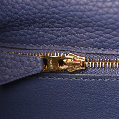 Hermes Taurillon Clemence Kelly Retourne 32 Bleu Brighton 12 of 42