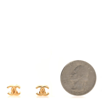 Chanel Metal CC Mini Stud Earrings Gold 2 of 5