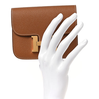 Hermes Epsom Constance Slim Wallet Gold 2 of 10