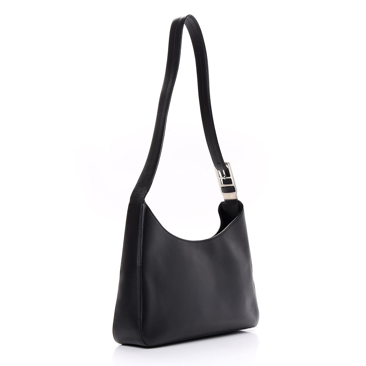 Calfskin Shoulder Bag Black