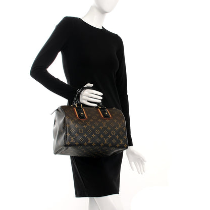 Louis Vuitton Monogram Mirage Speedy 30 Black 2 of 8