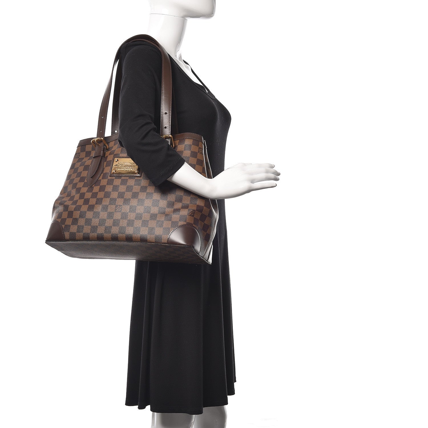 Louis Vuitton Damier Ebene Hampstead MM 2 of 9