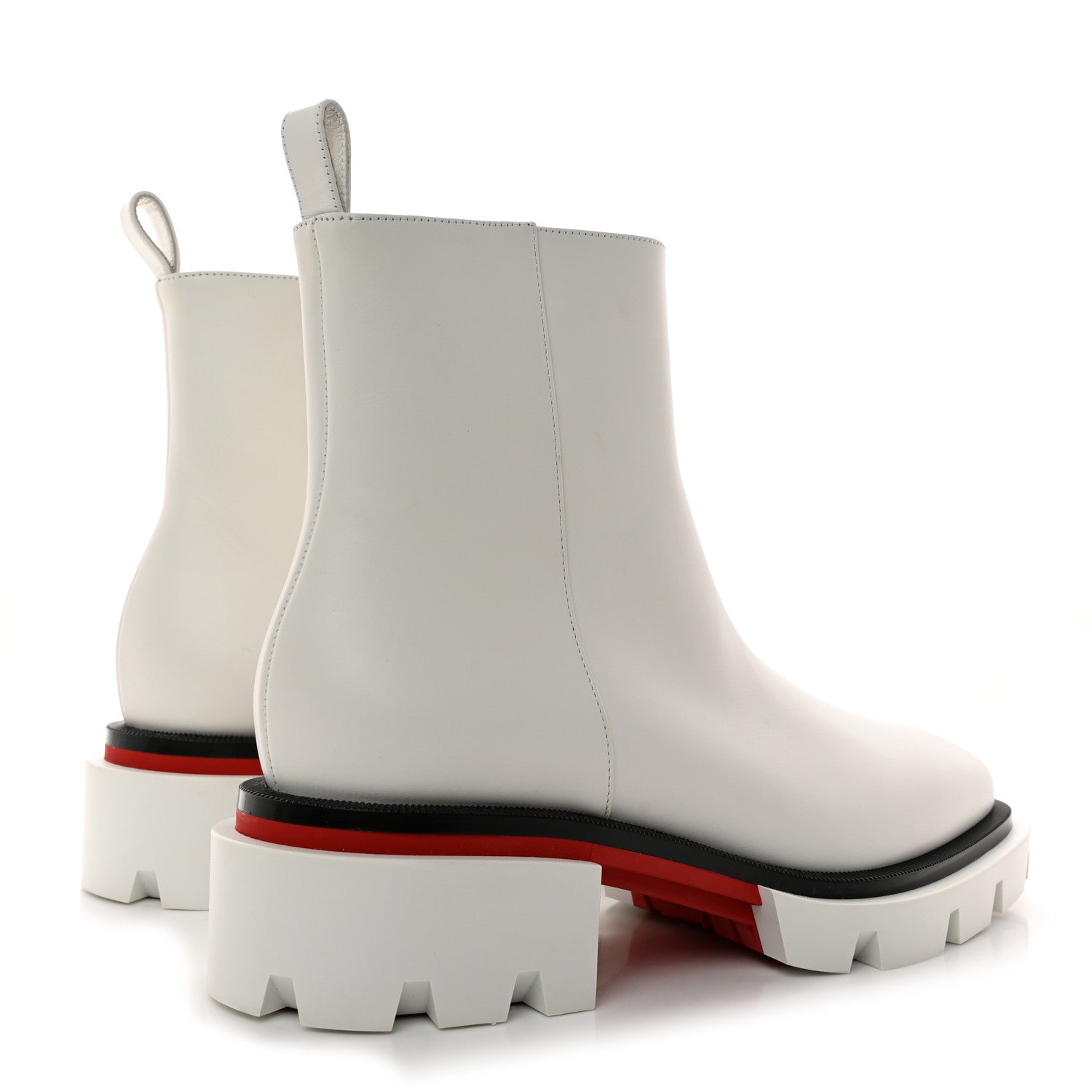 Christian Louboutin Calfskin Maxiboot Boots 38.5 Bianco 4 of 10