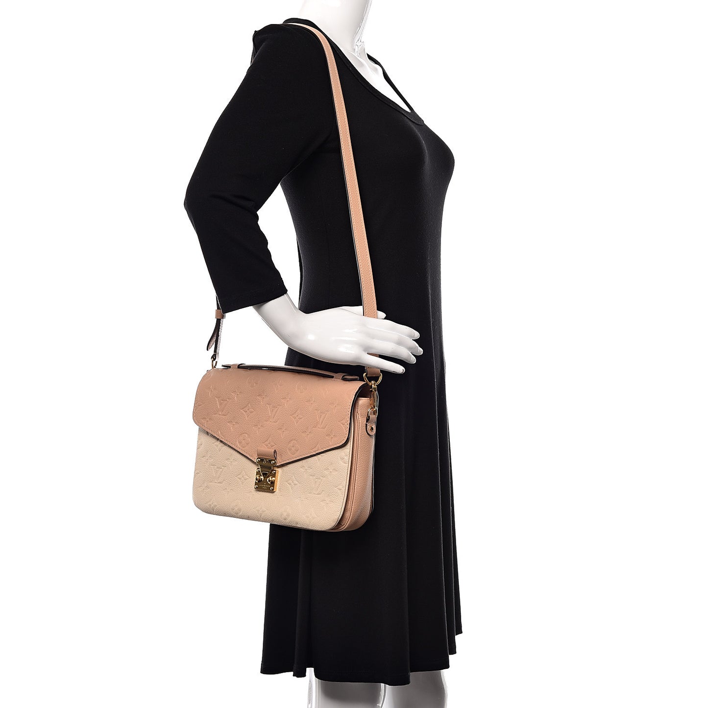 Empreinte Pochette Metis Beige Rose Creme