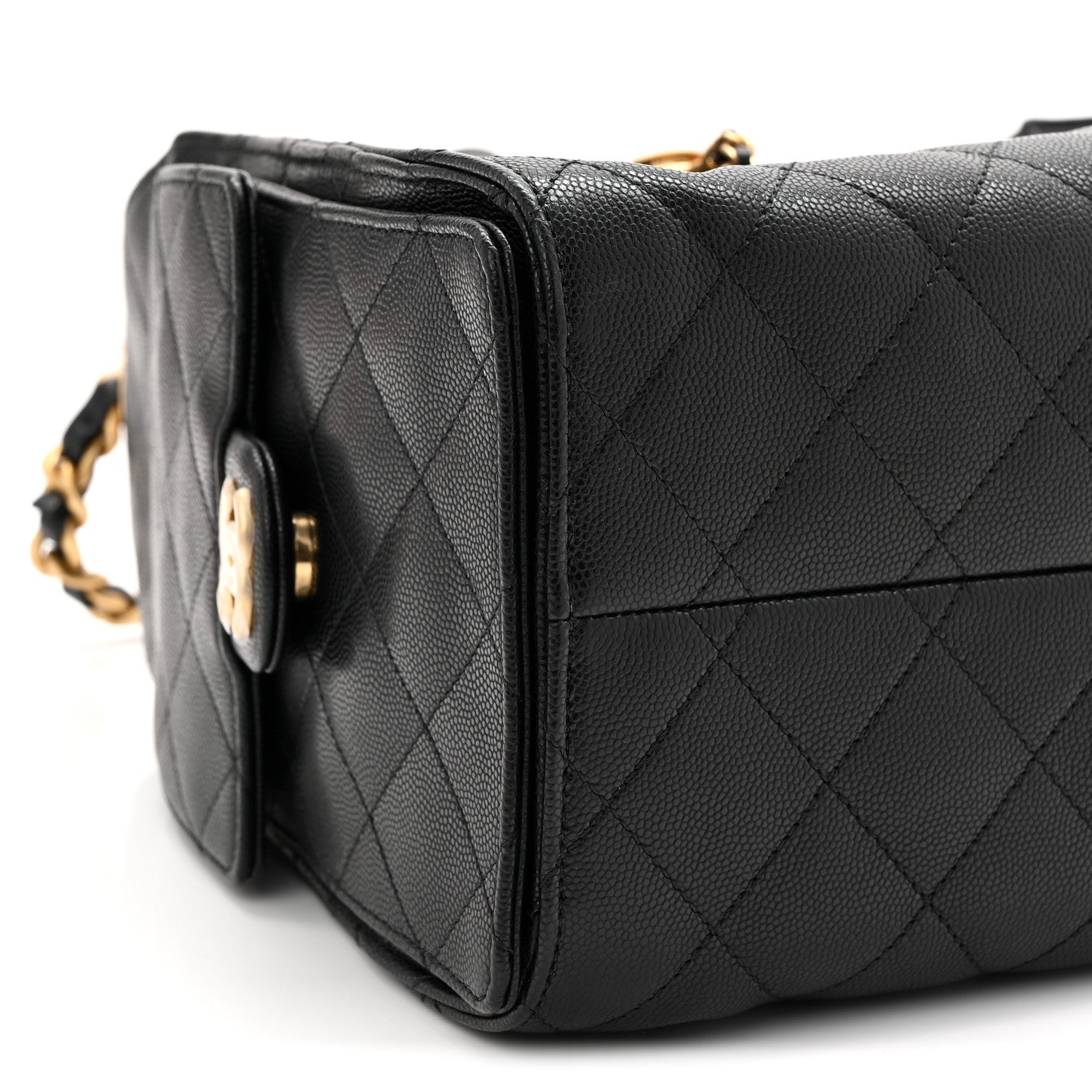 Chanel Caviar Quilted Small Chanel 25 Handbag Black 9 of 10