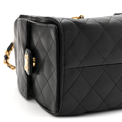 Chanel Caviar Quilted Small Chanel 25 Handbag Black 9 of 10