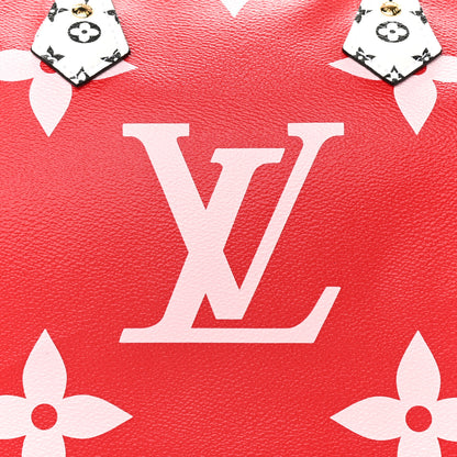 Louis Vuitton Monogram Giant Speedy Bandouliere 30 Rouge 6 of 9