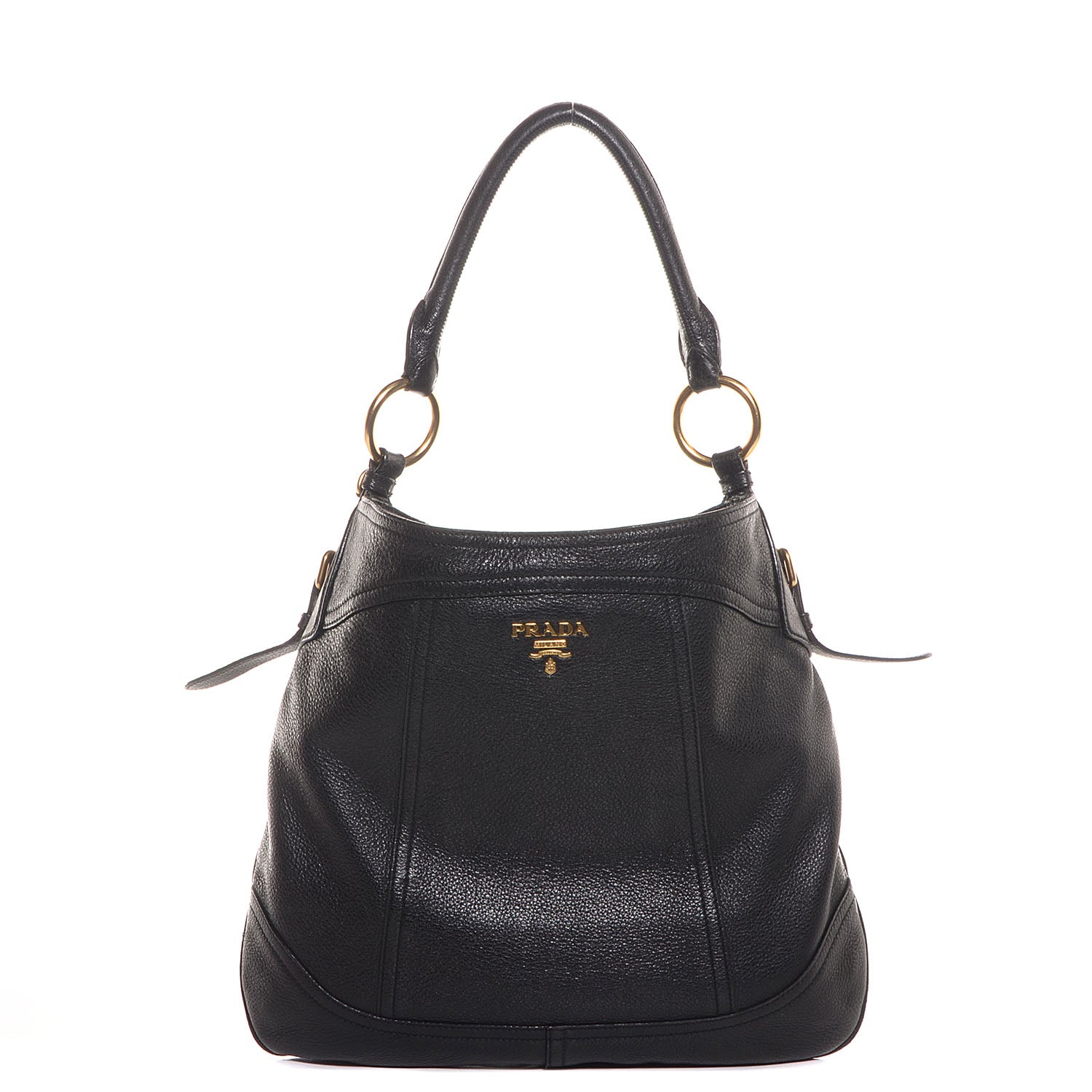 Prada Vitello Daino Hobo Nero Black 1 of 10