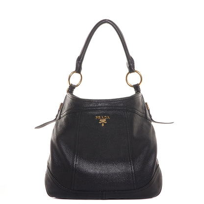 Prada Vitello Daino Hobo Nero Black 1 of 10
