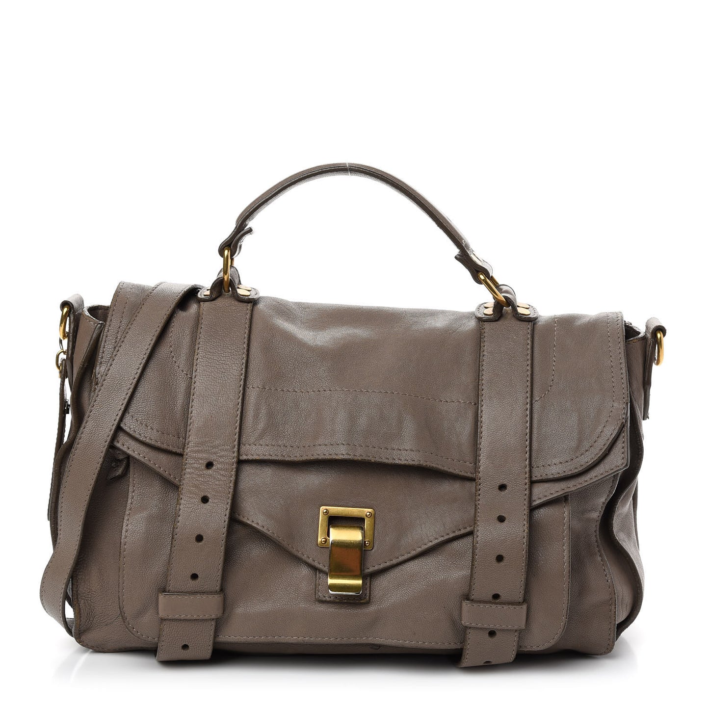 Lambskin Medium PS1 Satchel Smoke