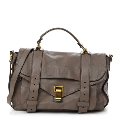 Proenza Schouler Lambskin Medium PS1 Satchel Smoke 1 of 14