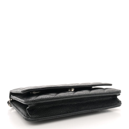 Chanel Caviar Quilted Wallet on Chain WOC Black 4 of 11