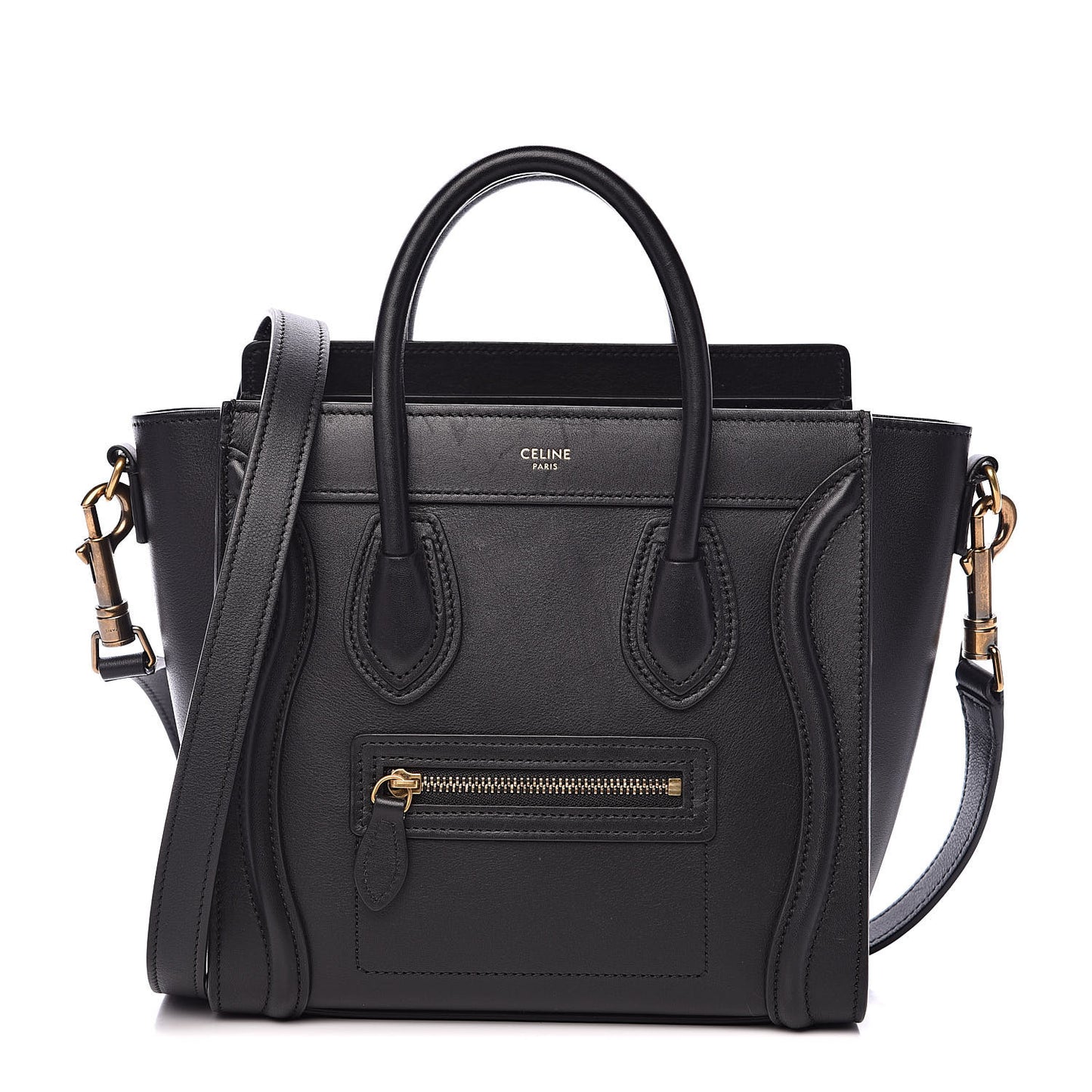 Smooth Calfskin Nano Luggage Black
