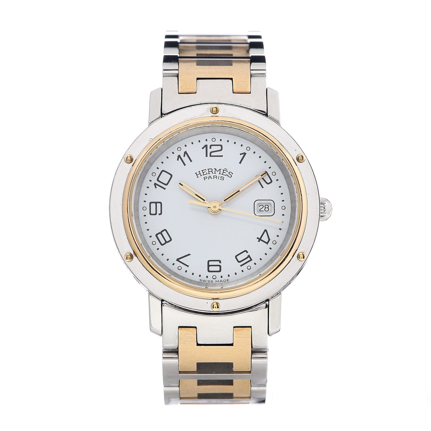 Stainless Steel 30mm Clipper Quartz Watch Gold