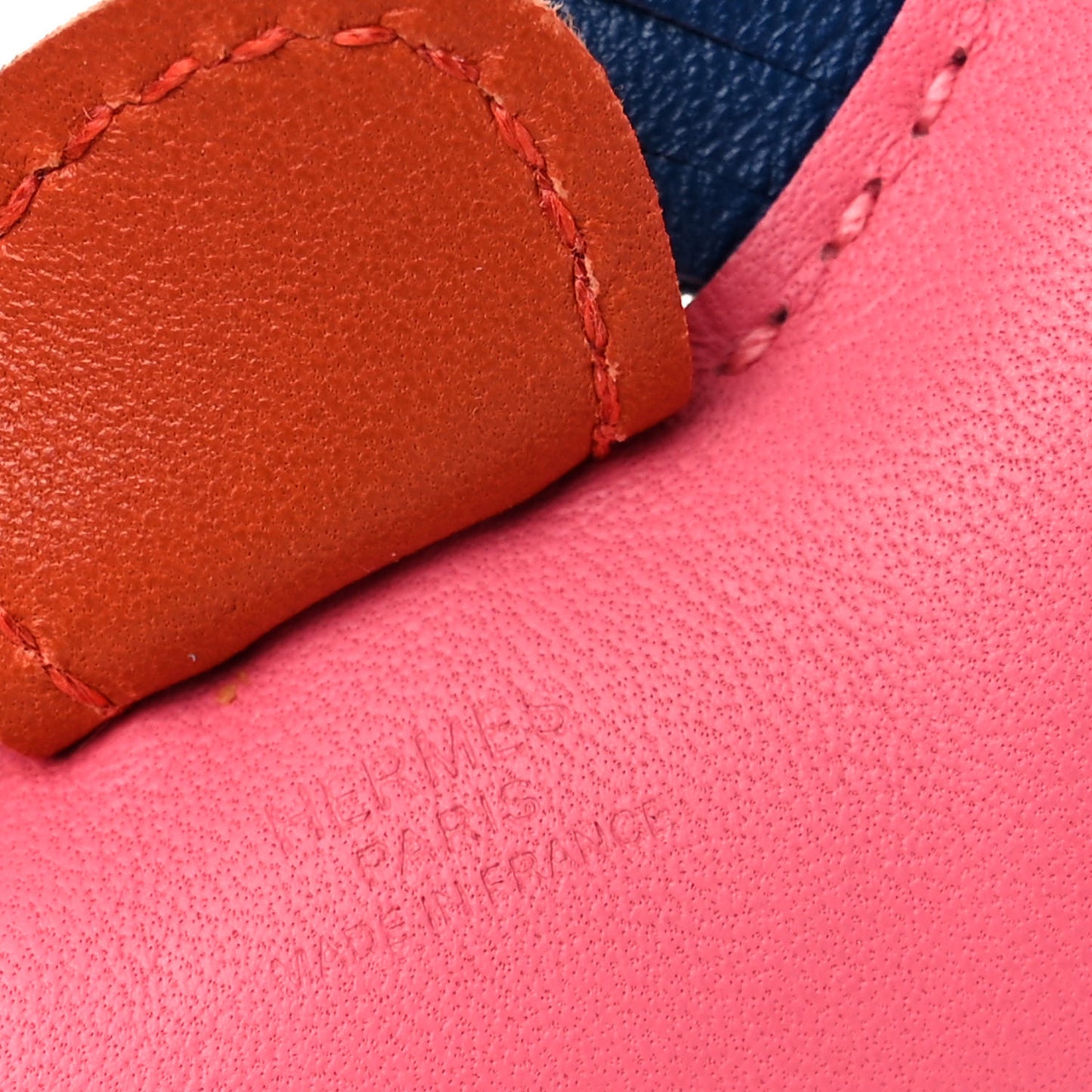 Milo Lambskin Grigri Rodeo Bag Charm PM Rose Azalee Cornaline Bleu De Malte