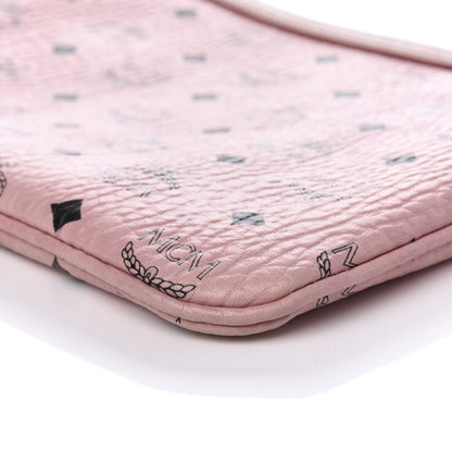 MCM Visetos Liz Shopper Tote Pouch Light Pink 8 of 9