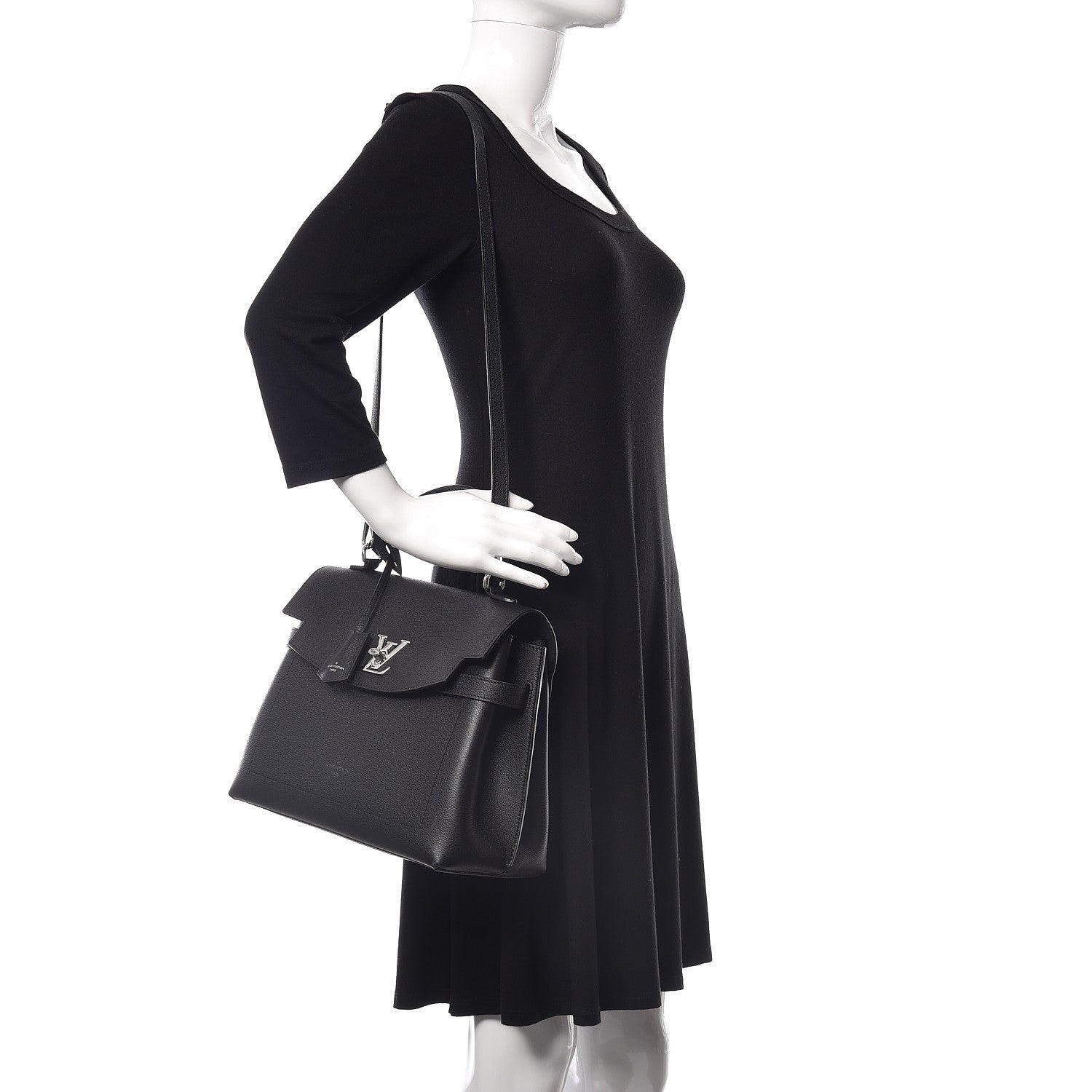Louis Vuitton Soft Calfskin Lockme Ever Black 2 of 14