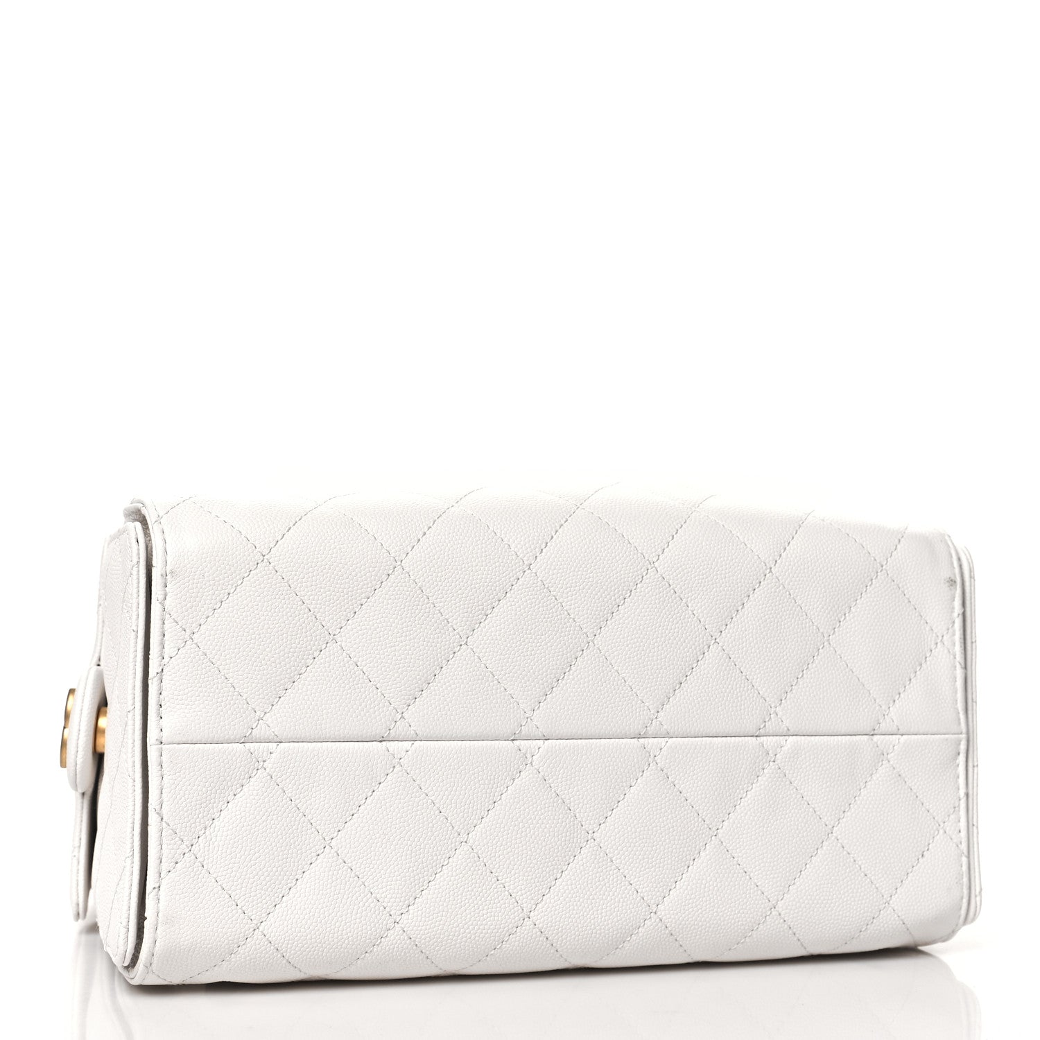 Chanel Caviar Quilted Small Chanel 25 Handbag White 4 of 10