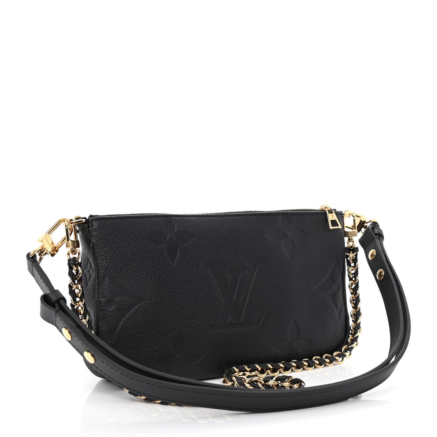 Louis Vuitton Empreinte Monogram Giant Multi Pochette Accessories Black 2 of 10