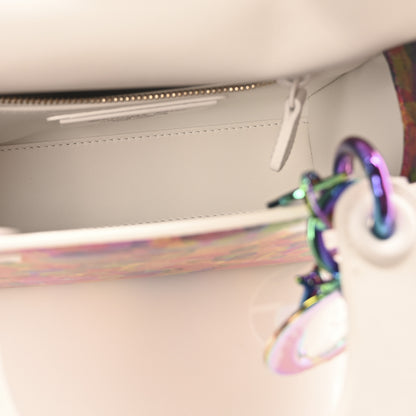 Christian Dior X HUANG YUXING Lambskin Printed Mini Lady Dior Art White Multicolor 5 of 11