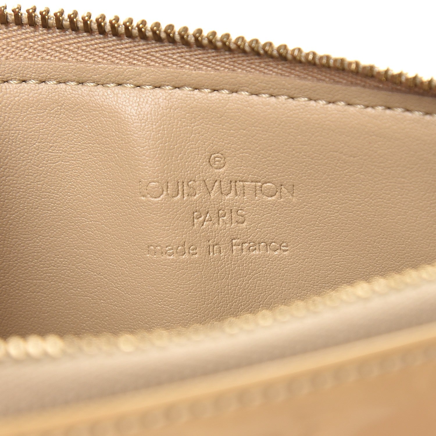 Louis Vuitton Vernis Lexington Fleurs Pochette Beige 6 of 8