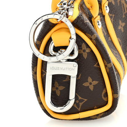 Louis Vuitton Monogram LV Colormania Mini Keepall Pouch Bag Charm Yellow 6 of 6
