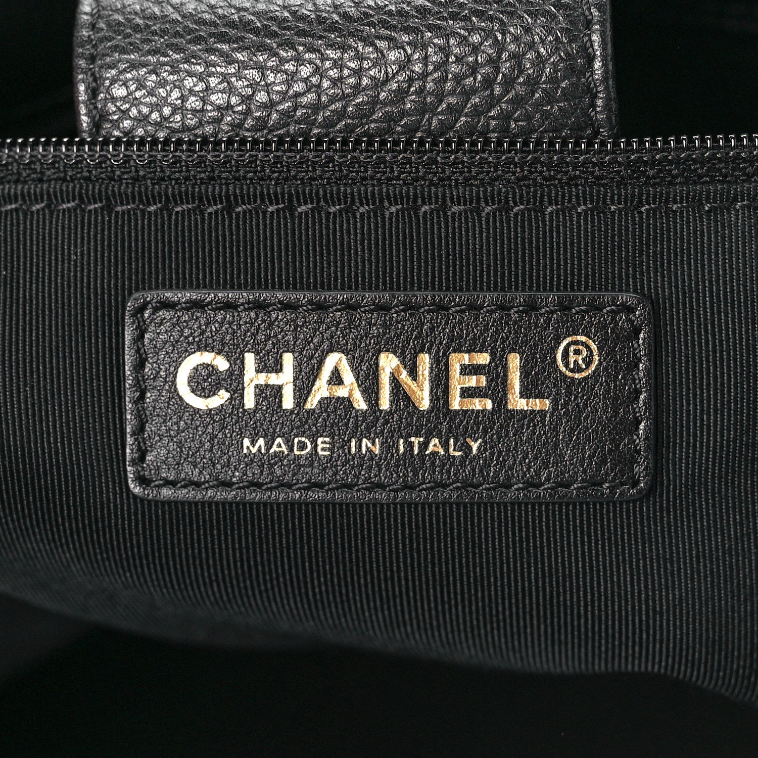 Chanel Calfskin Cerf Executive Shopper Tote Black 5 of 12