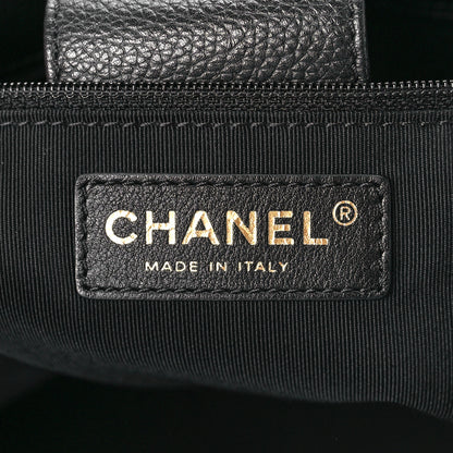 Chanel Calfskin Cerf Executive Shopper Tote Black 5 of 12