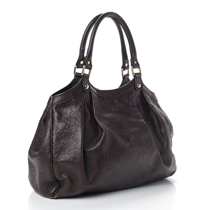 Gucci Guccissima Medium Sukey Tote Chocolate 2 of 4