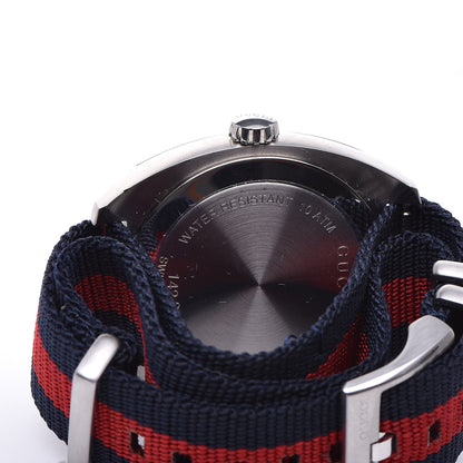 Gucci Stainless Steel Nylon 41mm GG2570 Quartz Watch Blue 5 of 5