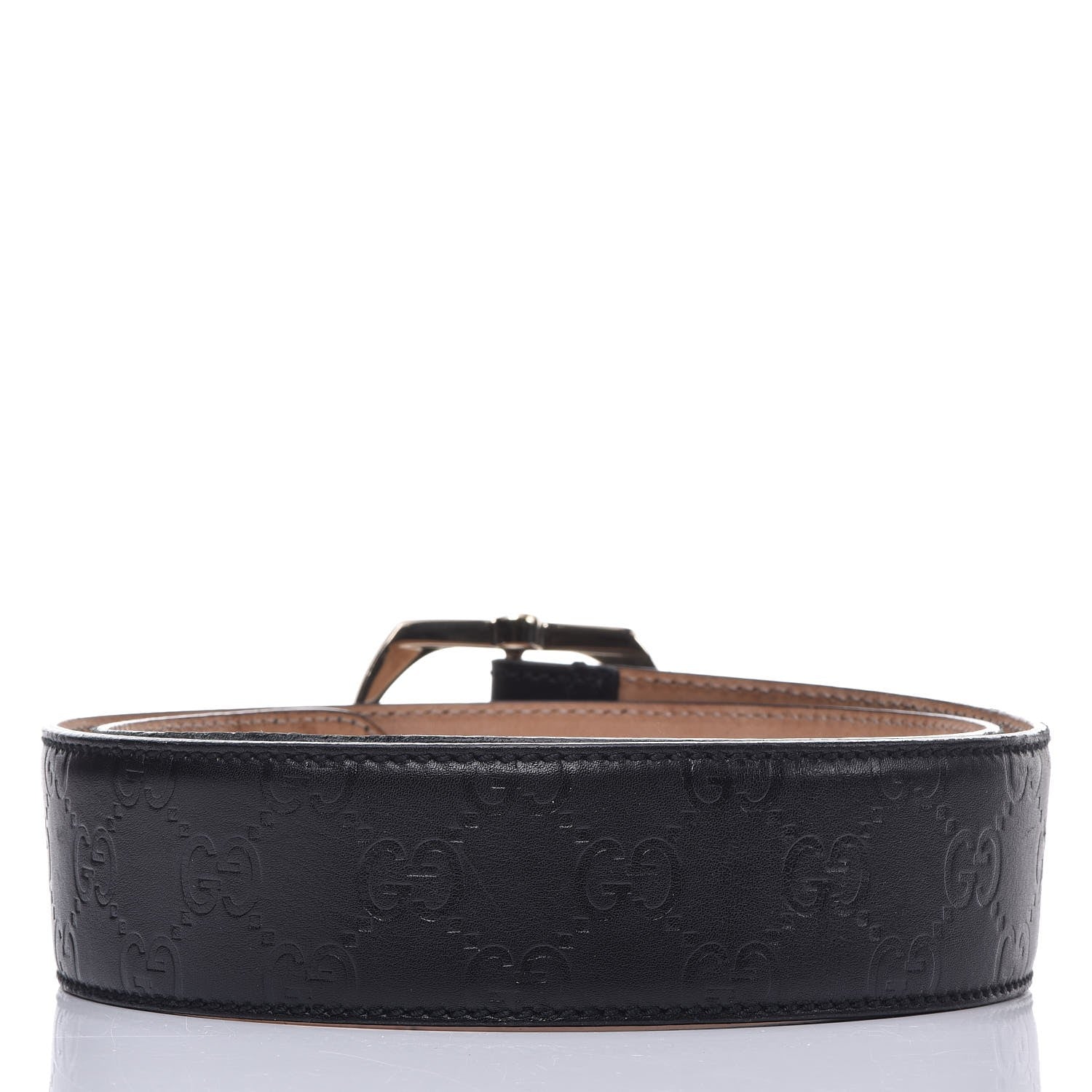 Gucci Guccissima Signature Belt 85 34 Black 6 of 13