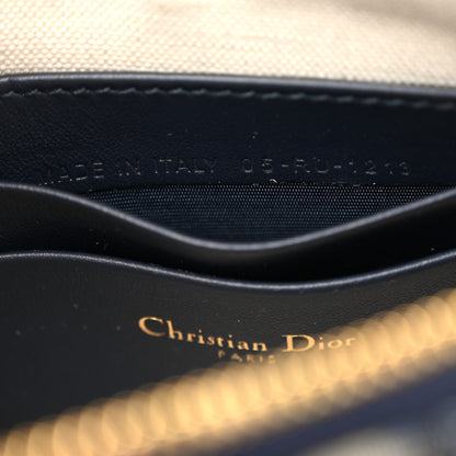 Christian Dior Oblique 30 Montaigne Midi Mini Messenger Bag Blue 6 of 10