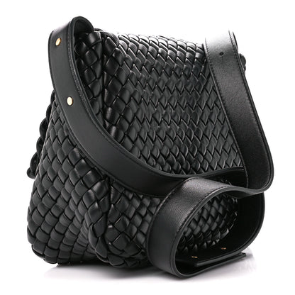 Bottega Veneta Nappa Intrecciato Small Cobble Shoulder Bag Black 4 of 14
