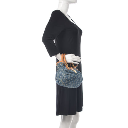 Louis Vuitton Monogram Denim Pleaty Blue 2 of 16