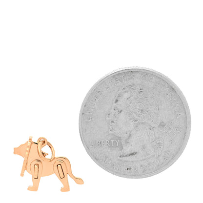 Tiffany 18K Rose Gold Save The Wild Lion Charm 2 of 4