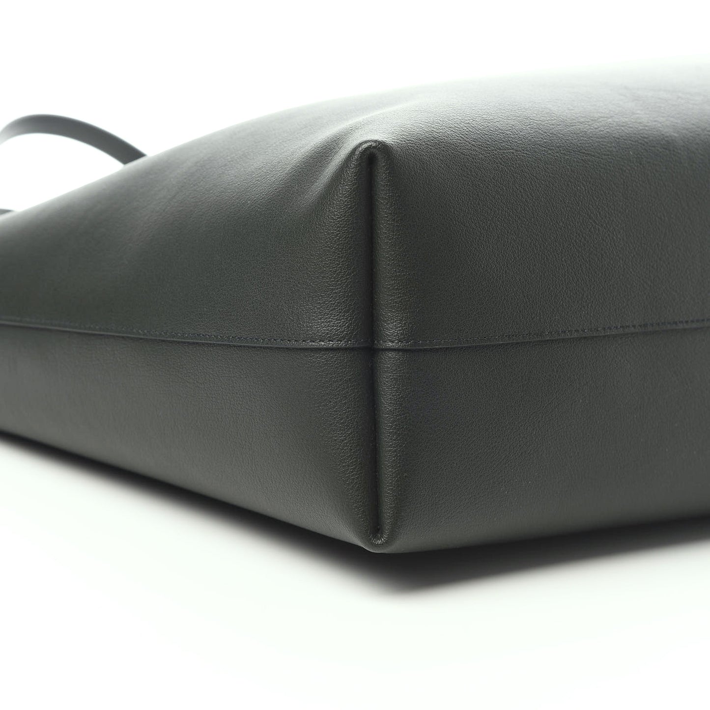 Calfskin Large Shopping Tote Dark Green