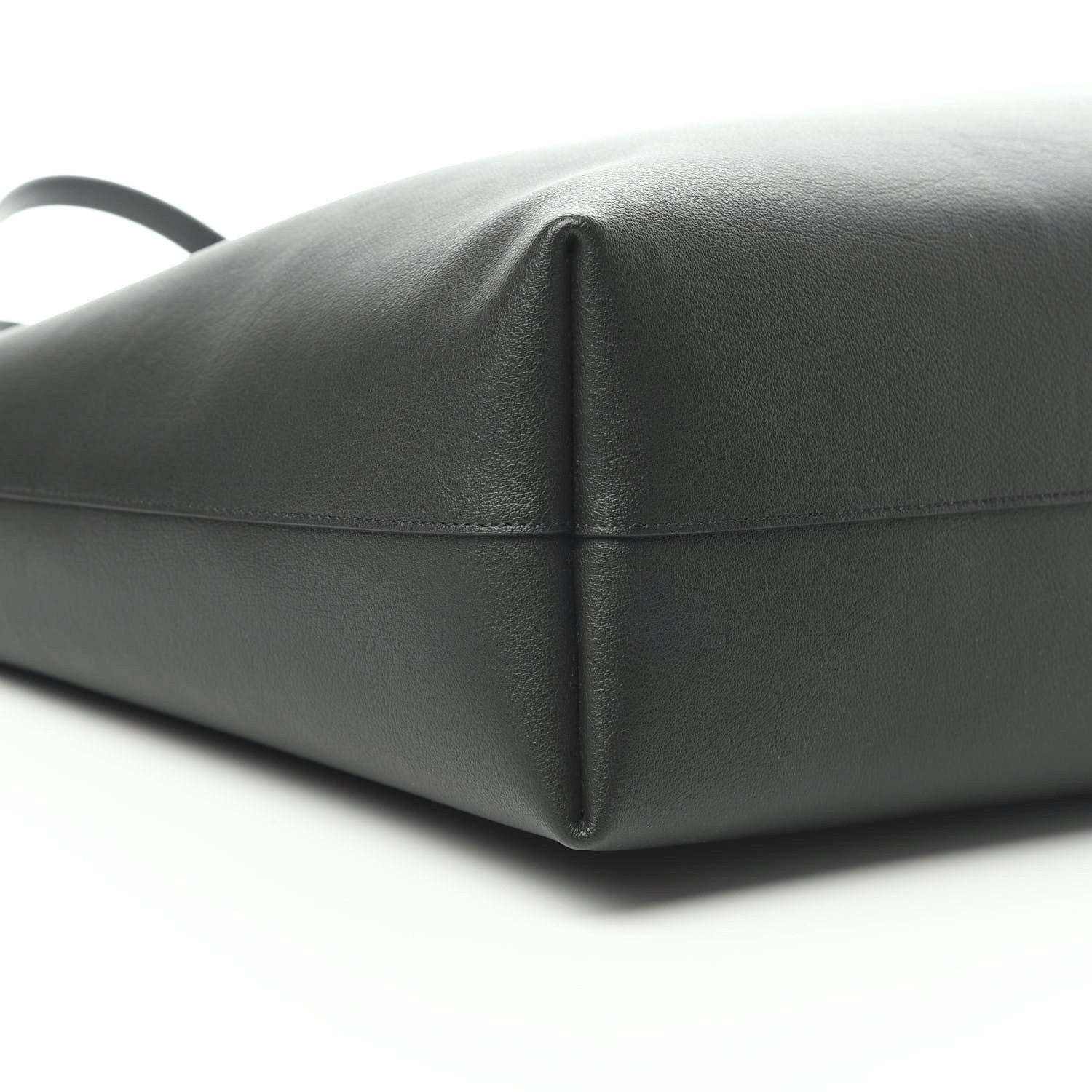 Saint Laurent Calfskin Large Shopping Tote Dark Green 7 of 11