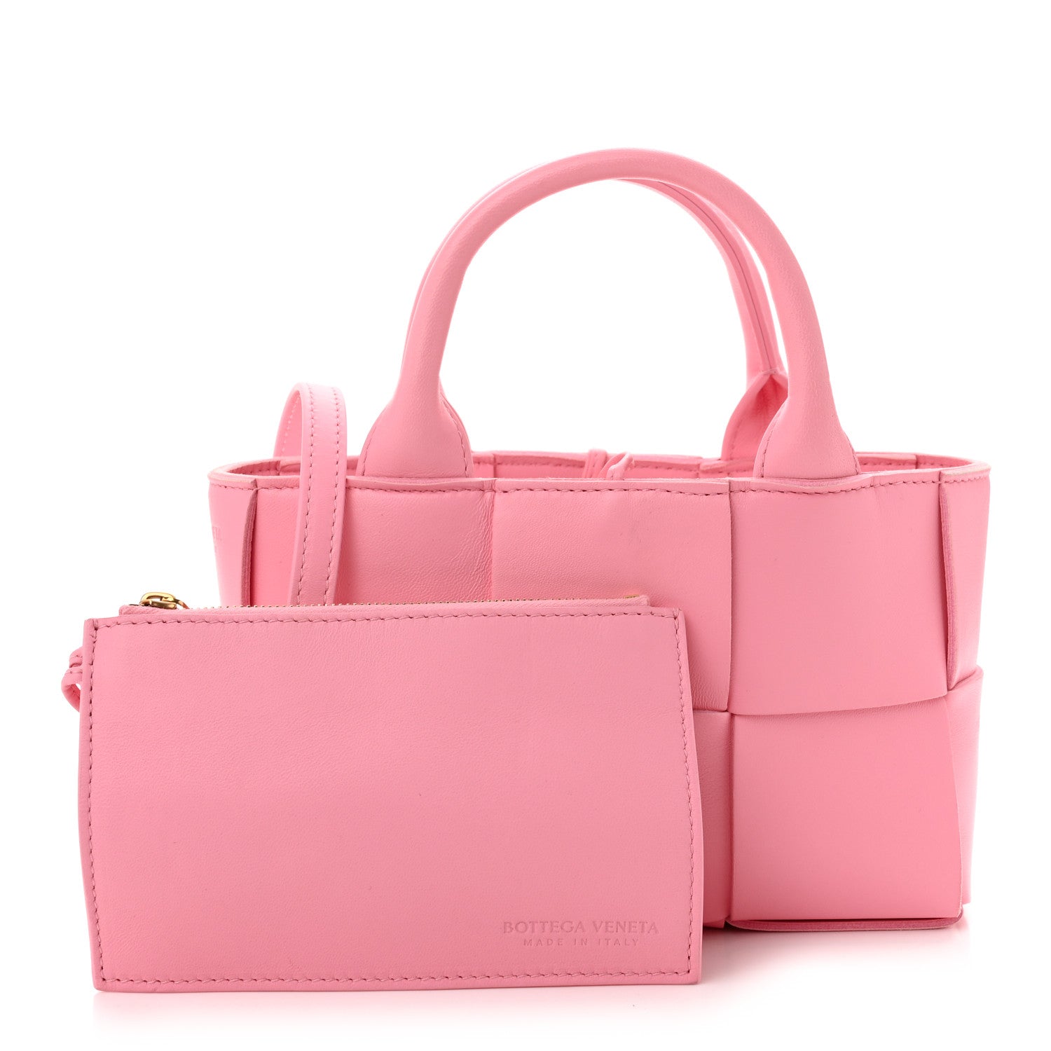 Bottega Veneta Lambskin Maxi Intreccio Candy Arco Tote Ribbon 3 of 10