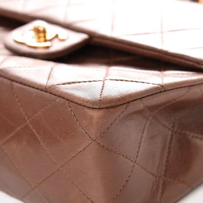 Chanel Lambskin Quilted Mini Square Flap Brown 12 of 17