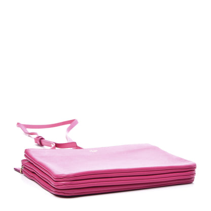 Celine Lambskin Small Trio Crossbody Bag Fuchsia 3 of 12