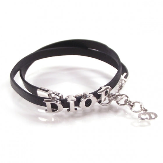 Leather Logo Bracelet / Choker